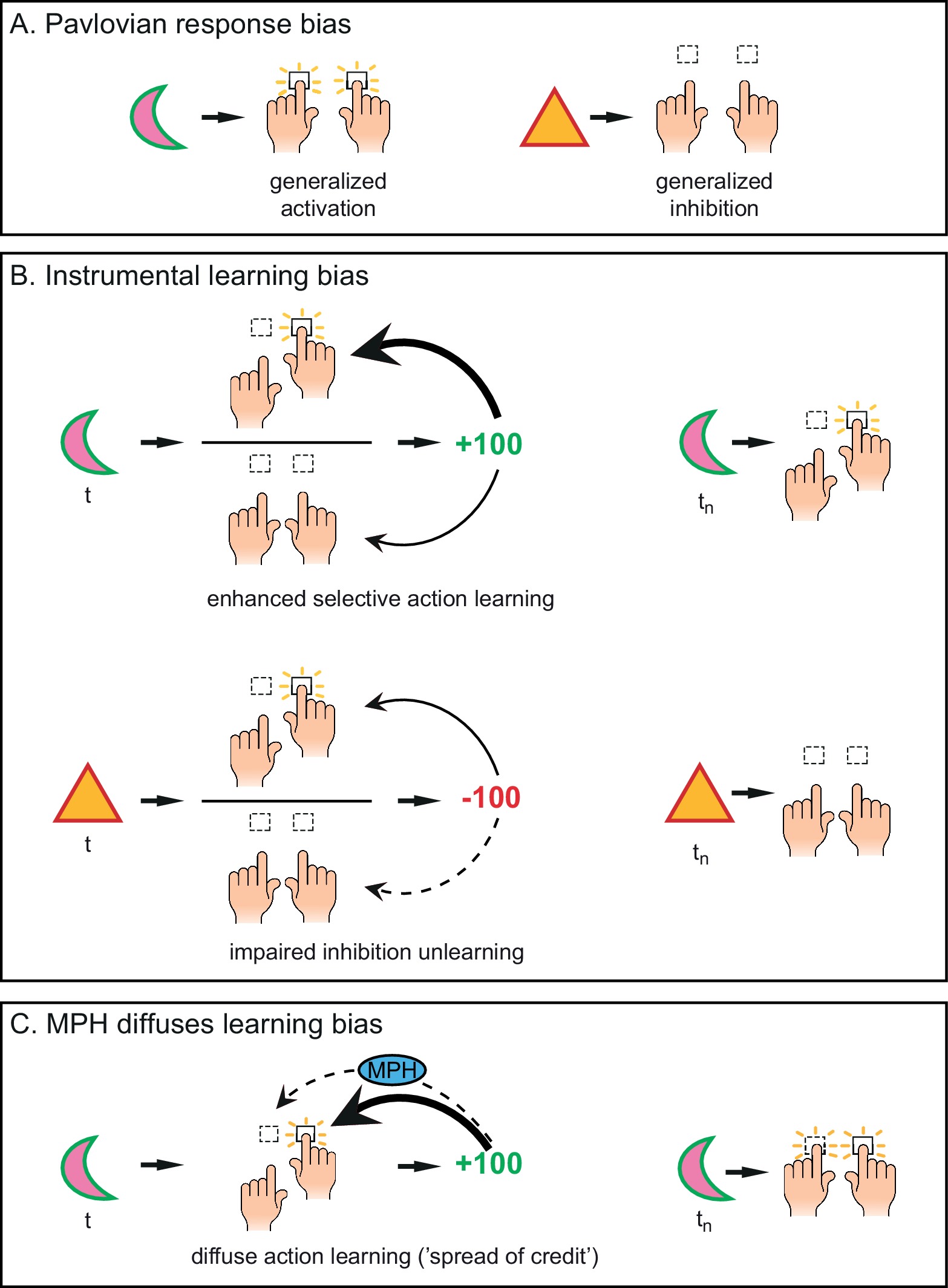 Pavlovian learning model validation