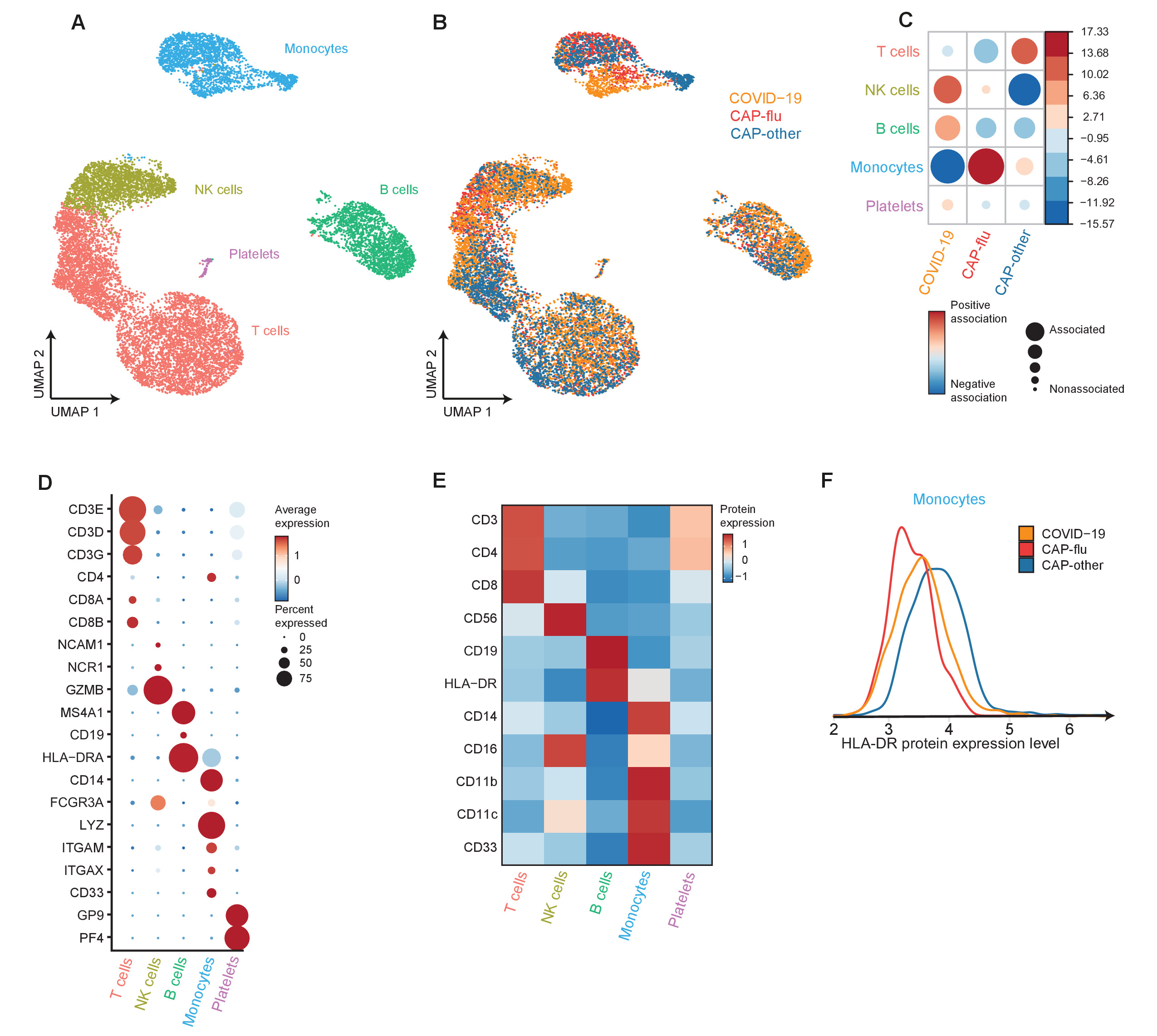 Integrated single-cell analysis unveils diverging immune features of ...