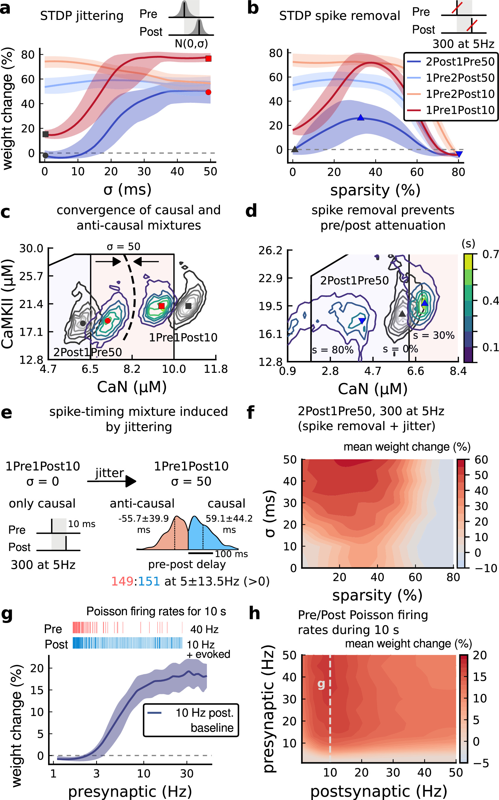 A stochastic model of hippocampal synaptic plasticity with geometrical ...