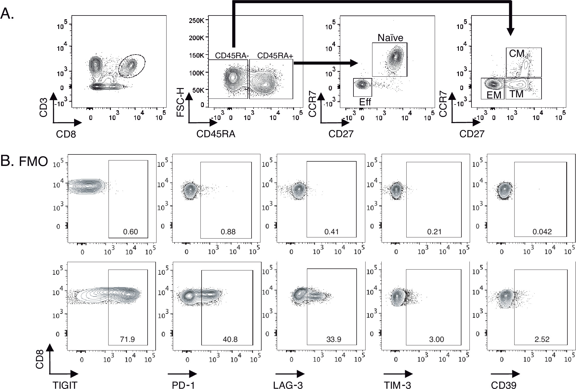 Selective loss of CD107a TIGIT+ memory HIV-1-specific CD8+ T cells in ...